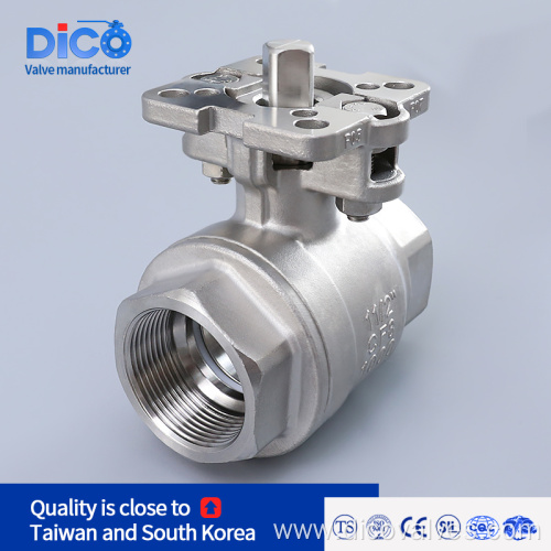 Stainless steel with ISO5211 BSP 2PC Ball VALVE